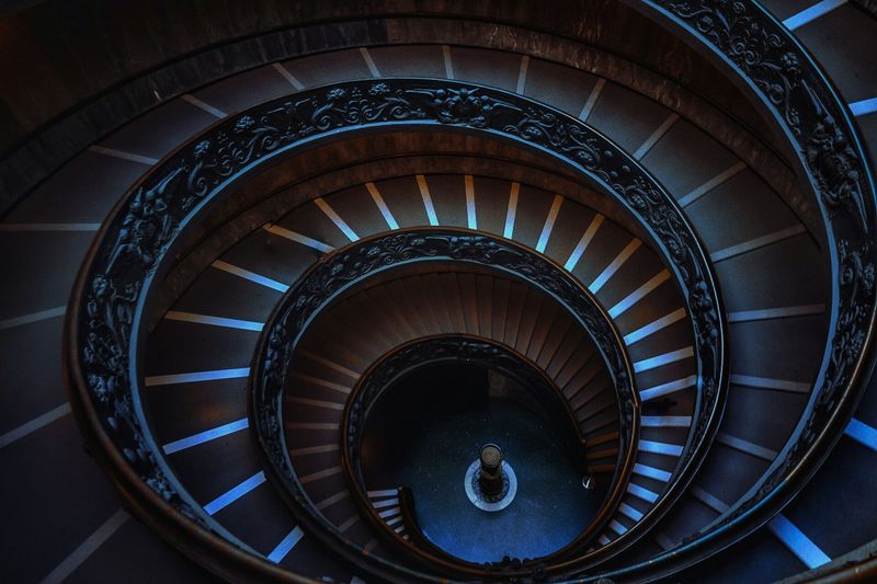 Wendeltreppe von oben